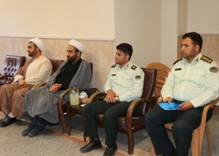 جلسه مشترک بنیاد المهدی با رئیس عقیدتی سیاسی نیروی انتظامی استان اصفهان